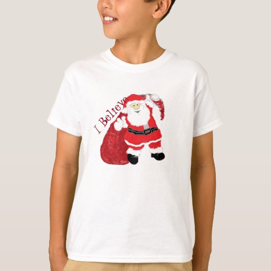 kerstman t-shirt (Voorkant)
