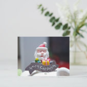 Kerstman taart kerstfeest feestdagenkaart (Staand voorkant)