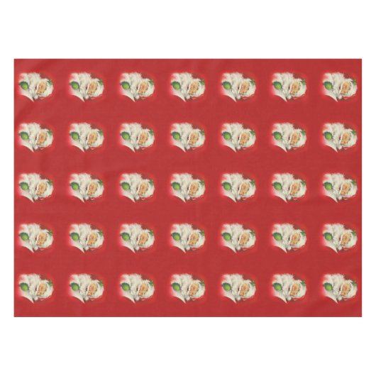  kerstman tafelkleed (Voorkant (Horizontaal))