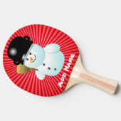 Kerstman Tafeltennisbatje (Zijkant)