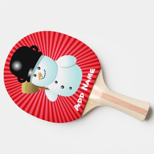 Kerstman Tafeltennisbatje (Zijkant)