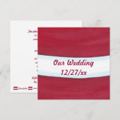 Kerstman taille Kerstmis bruiloft uitnodigingen (Voorkant / Achterkant)