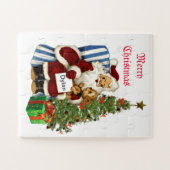 kerstman te groot legpuzzel (Horizontaal)