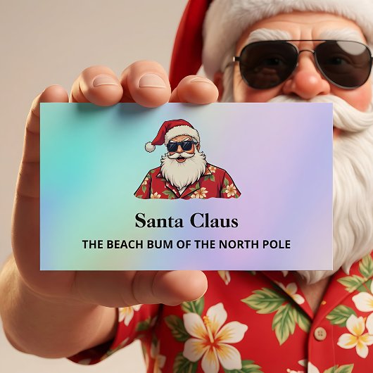 Kerstman te huur Grappig Contactkaartje
