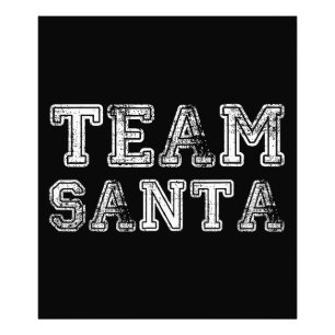 Kerstman Team Grappige Kerstmis Foto Afdruk