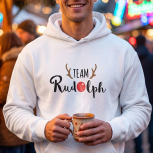 Kerstman Team Rudolph Kerstvakantie Hoodie