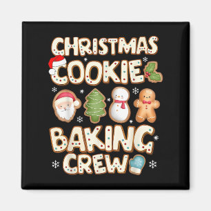 Kerstman Team Sneeuwman Peperkoek Kerst Koekje B Magneet