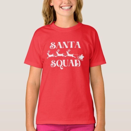 Kerstman Team T-shirt (Voorkant)