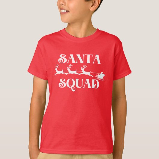 Kerstman Team T-shirt (Voorkant)