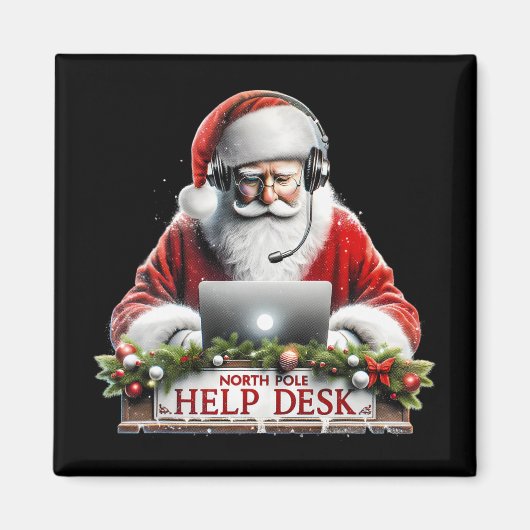 Kerstman technische ondersteuning Kerstman Noordpo Magneet (Voorkant)