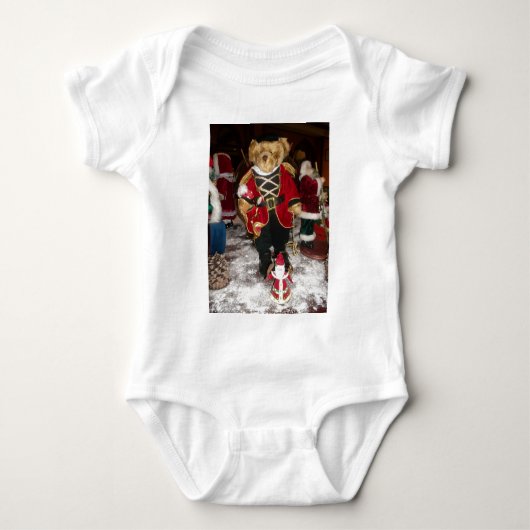 Kerstman teddybeer knuffel Christ Romper (Voorkant)