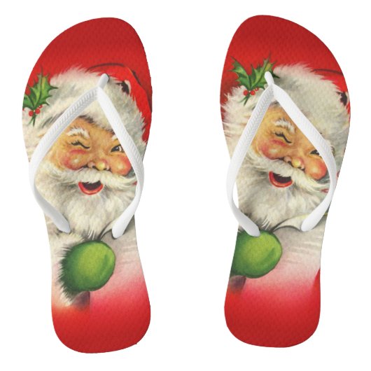  kerstman teenslippers (Voetbed)