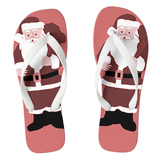 kerstman teenslippers (Voetbed)