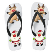 kerstman teenslippers (Voetbed)