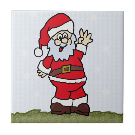 kerstman tegeltje (Voorkant)