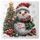 Kerstman Tegeltje (Voorkant)