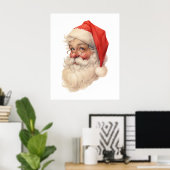 Kerstman tekening poster (Thuiskantoor)