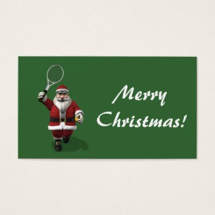 Kerstman Tennisser Visitekaartje