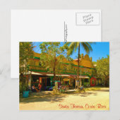 Kerstman Teresa, het briefkaart van Costa Rica (Voorkant / Achterkant)