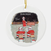 Kerstman Test keramische kerstbal Keramisch Ornament (Voorkant)