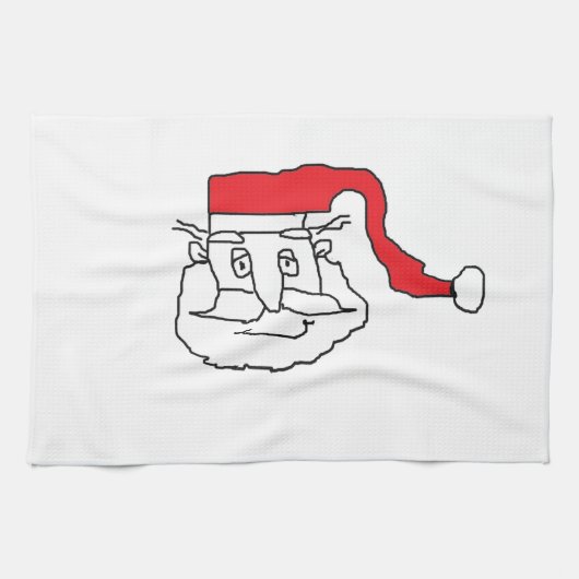 kerstman theedoek (Horizontaal)