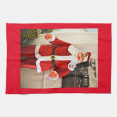 kerstman theedoek (Horizontaal)