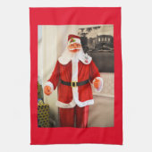 kerstman theedoek (Verticaal)