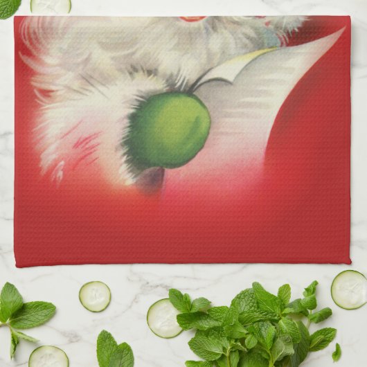  kerstman theedoek (Gevouwen)