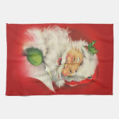 kerstman theedoek (Horizontaal)