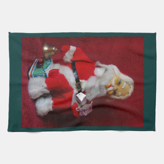  kerstman theedoek (Horizontaal)