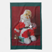  kerstman theedoek (Verticaal)