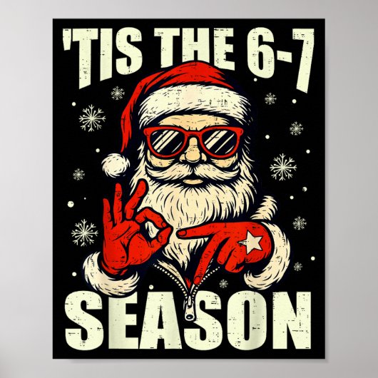 Kerstman Tis Het Seizoen 67 Meme Nummer Zes Poster (Voorkant)