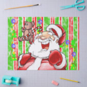 Kerstman Tissue Paper Teddy Bear Tissuepapier (Craft)