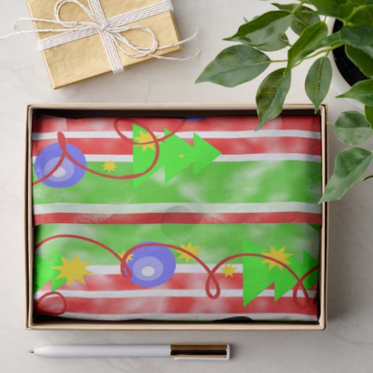 Kerstman Tissue Paper Teddy Bear Tissuepapier (Geschenk)