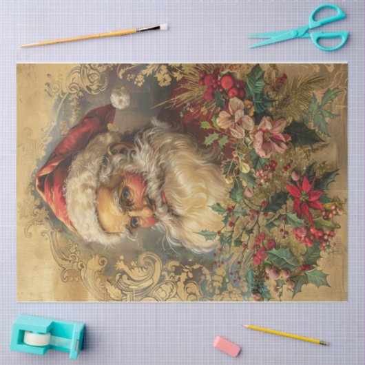 Kerstman Tissuepapier (Craft)