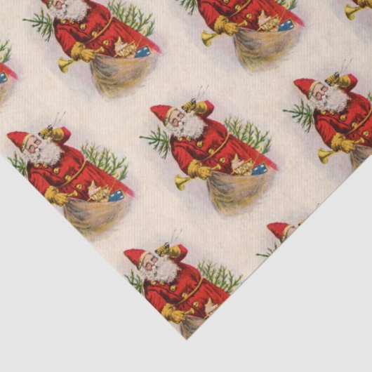  kerstman tissuepapier (Detail)