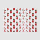 Kerstman Tissuepapier (Voorkant)