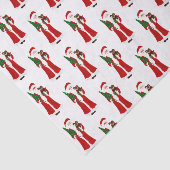 Kerstman Tissuepapier (Detail)