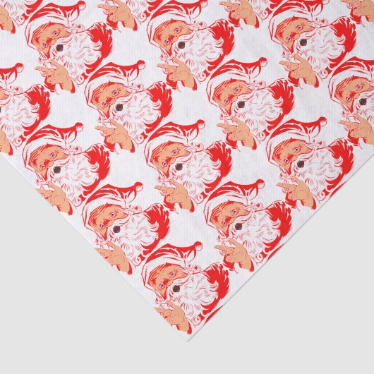  kerstman tissuepapier (Detail)