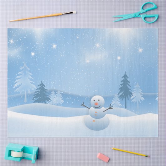 Kerstman Tissuepapier (Craft)