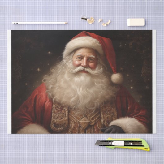 kerstman tissuepapier (Craft)