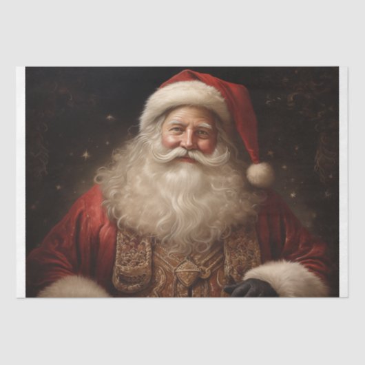 kerstman tissuepapier (Voorkant)