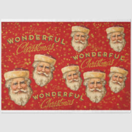 kerstman tissuepapier