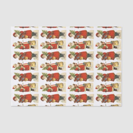  kerstman tissuepapier (Voorkant)