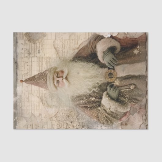  kerstman tissuepapier (Voorkant)