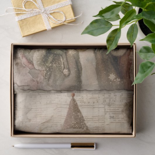  kerstman tissuepapier (Geschenk)