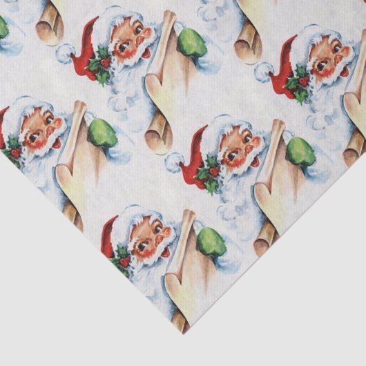  kerstman tissuepapier (Detail)