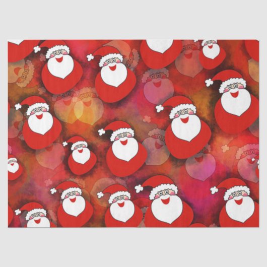 kerstman tissuepapier (Voorkant)