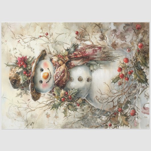 Kerstman Tissuepapier (Voorkant)