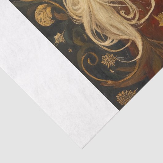 kerstman tissuepapier (Detail)